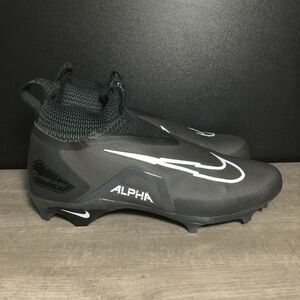 Nike Alpha Menace Elite 3 Flyknit Football Cleats CT6648-010 Black Men's Size 12